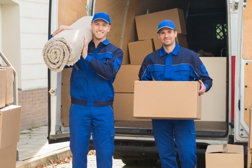 Commercial moving team planning an office relocation in Earls Court