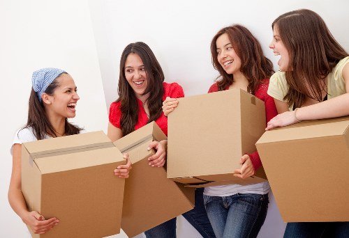 Professional movers helping with a flat move in Earls Court