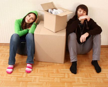 Careful loading of household items for removals in Earls Court