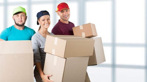 Loading furniture into a van for an Earls Court house or flat move