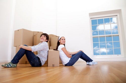 Removal company planning a move in Earls Court on a residential street