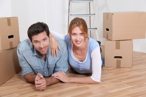 Professional moving van near Earls Court flats and apartments