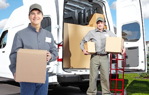 Organised packing and moving preparation in a London property